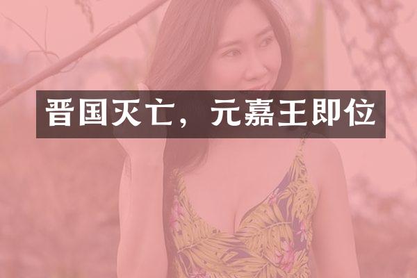 晋国灭亡，元嘉王即位
