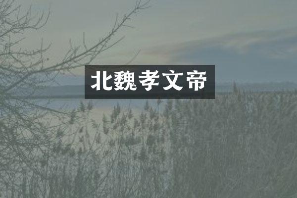 北魏孝文帝