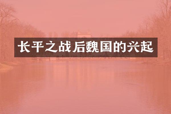 长平之战后魏国的兴起