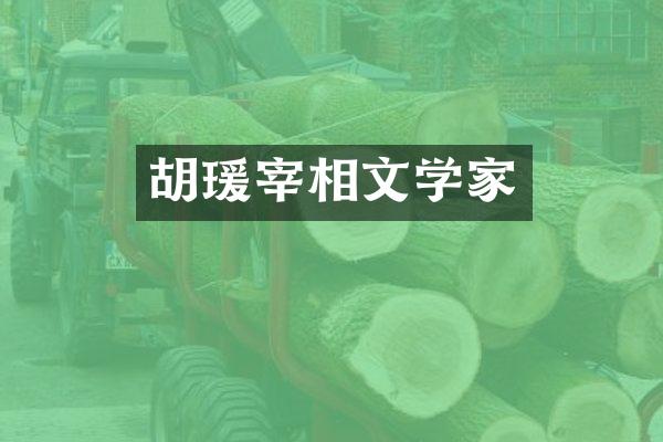 胡瑗宰相文学家