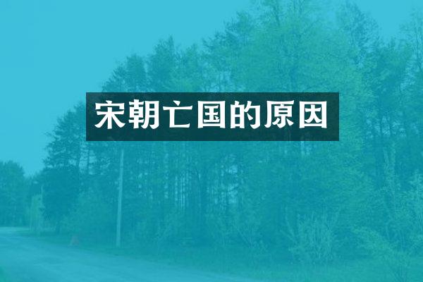 宋朝亡国的原因