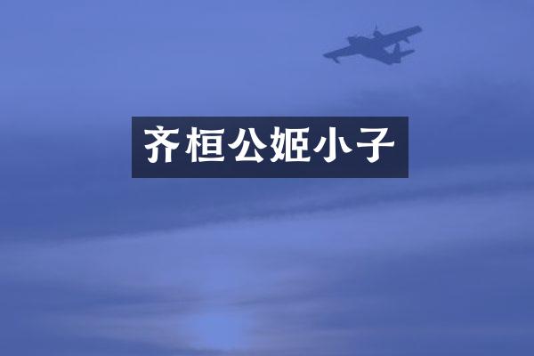齐桓公姬小子