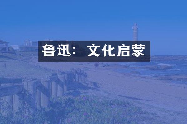 鲁迅：文化启蒙