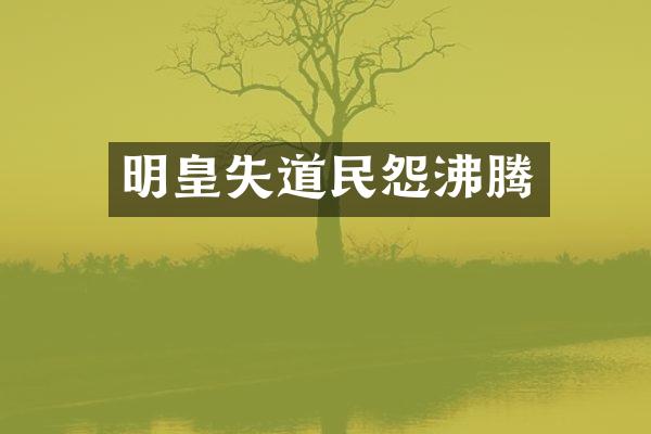 明皇失道民怨沸腾
