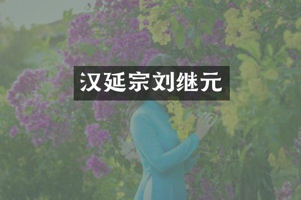 汉延宗刘继元