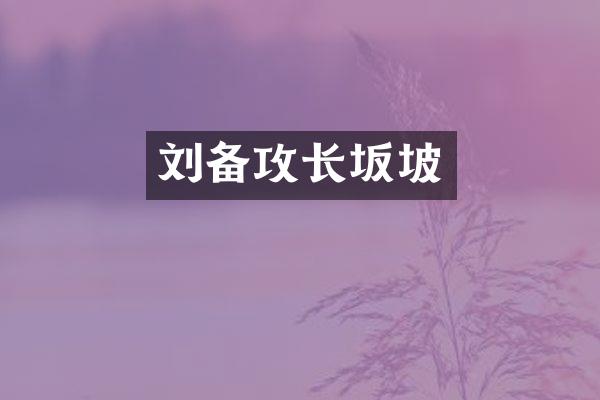 刘备攻长坂坡