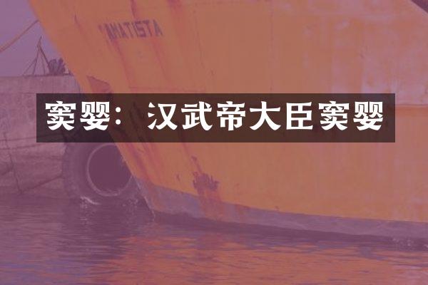 窦婴：汉武帝大臣窦婴