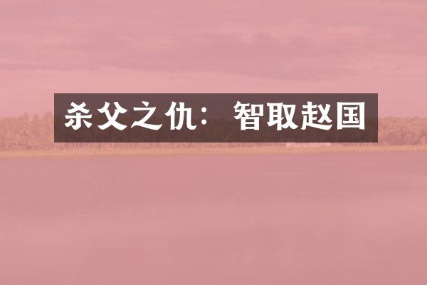 杀父之仇：智取赵国