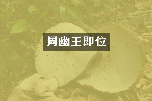 周幽王即位