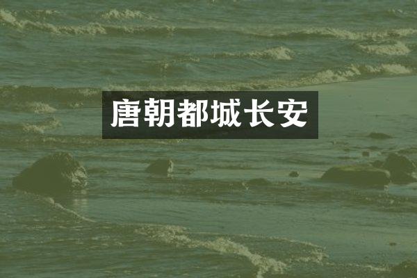唐朝都城长安