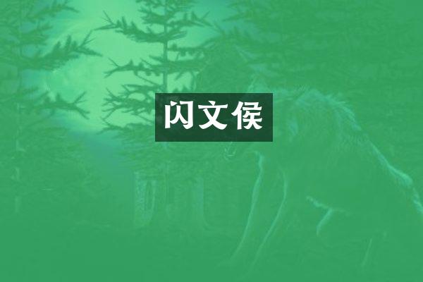 闪文侯