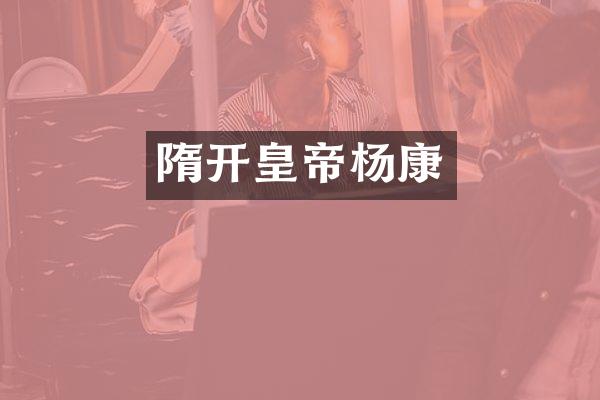 隋开皇帝杨康