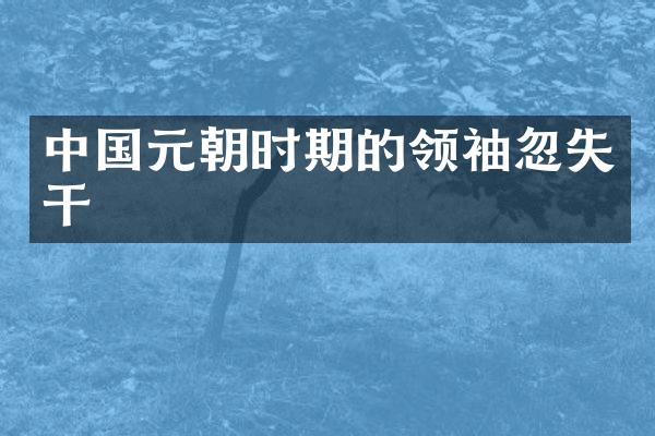 中国元朝时期的忽失干