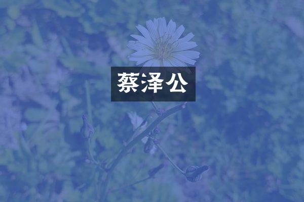 蔡泽公