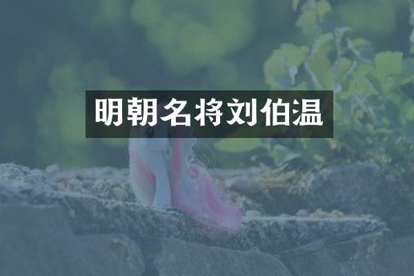 明朝名将刘伯温