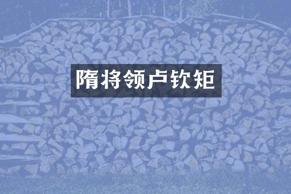 隋将领卢钦矩