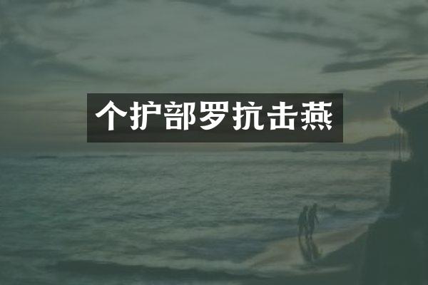 个护部罗抗击燕
