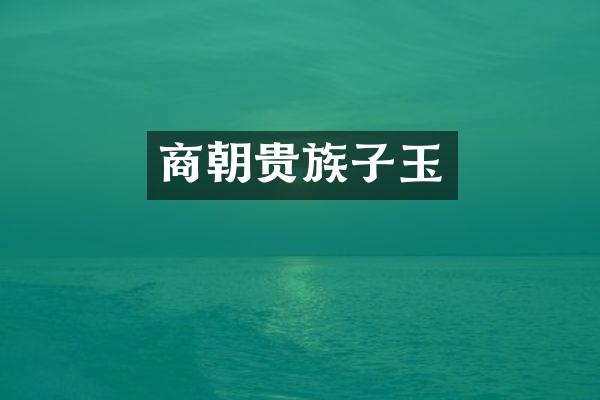 商朝贵族子玉
