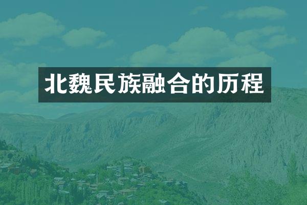 北魏民族融合的历程