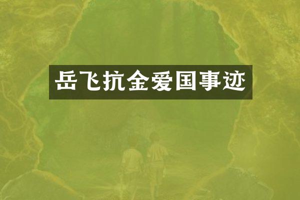 岳飞抗金爱国事迹