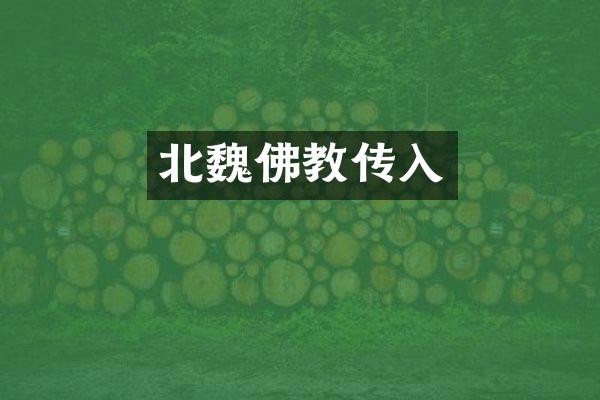 北魏佛教传入
