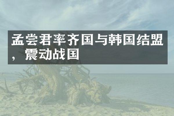 孟尝君率齐国与韩国结盟，震动战国
