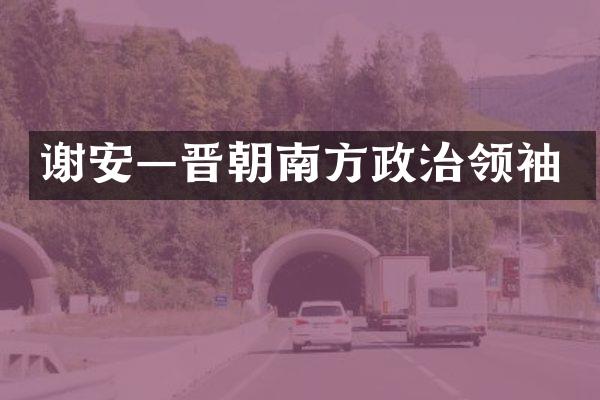 谢安—晋朝南方政治