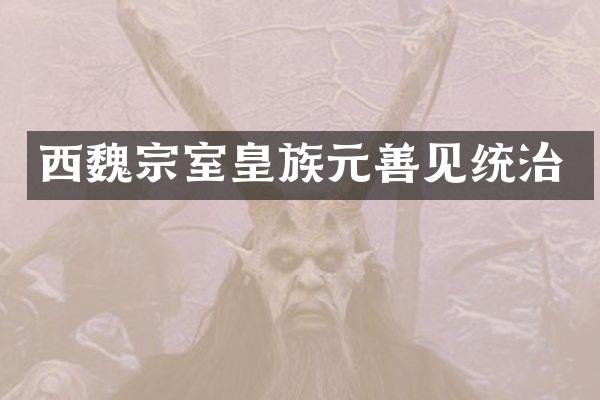 西魏宗室皇族元善见统治