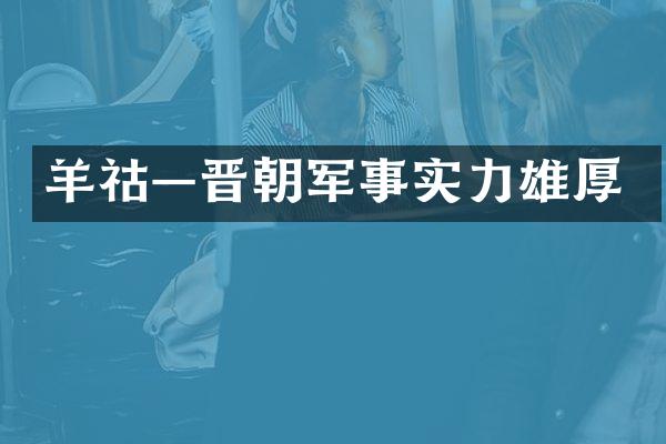 羊祜—晋朝军事实力雄厚