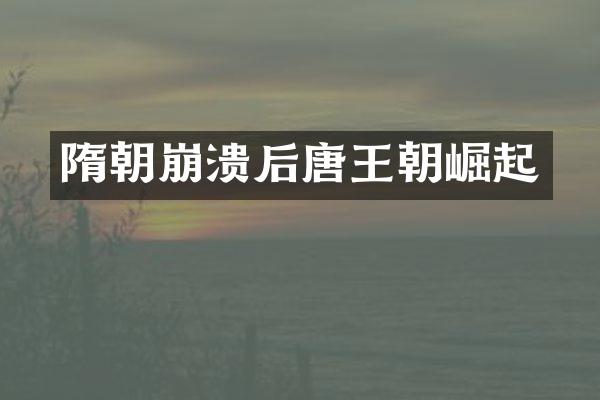 隋朝崩溃后唐王朝崛起