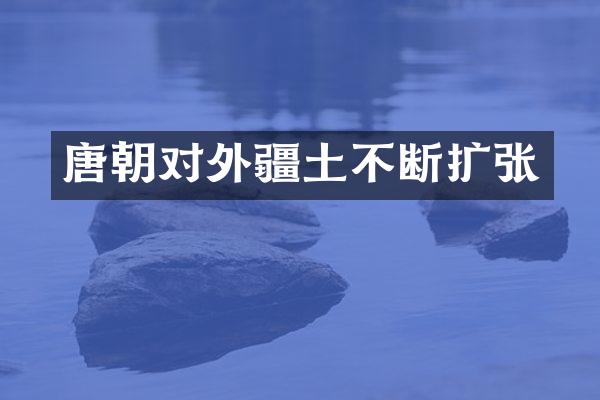 唐朝对外疆土不断扩张
