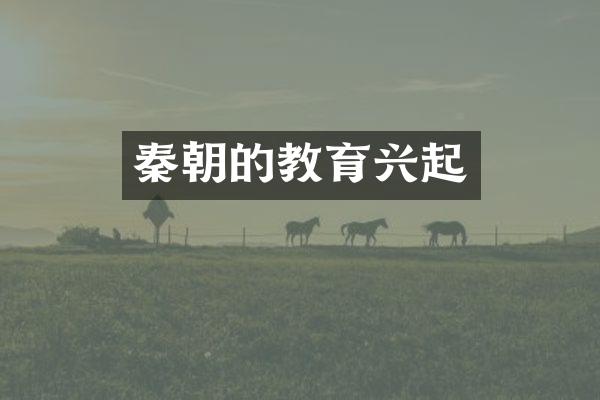 秦朝的教育兴起