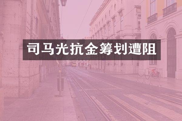 司马光抗金筹划遭阻