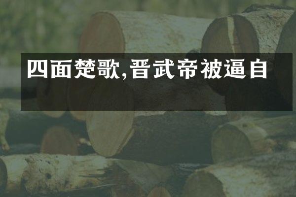 四面楚歌,晋武帝被逼自杀
