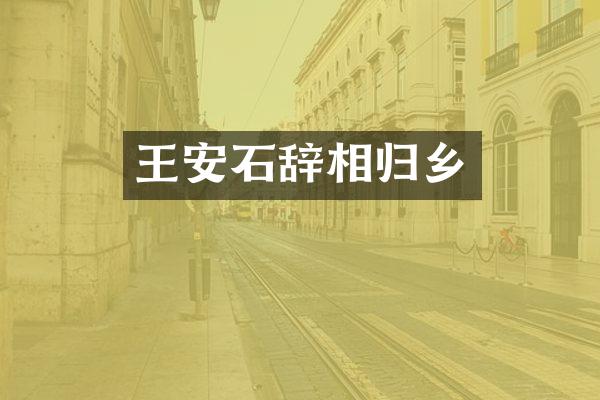 王安石辞相归乡