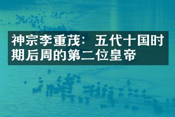 神宗李重茂：五代十国时期后周的第二位皇帝