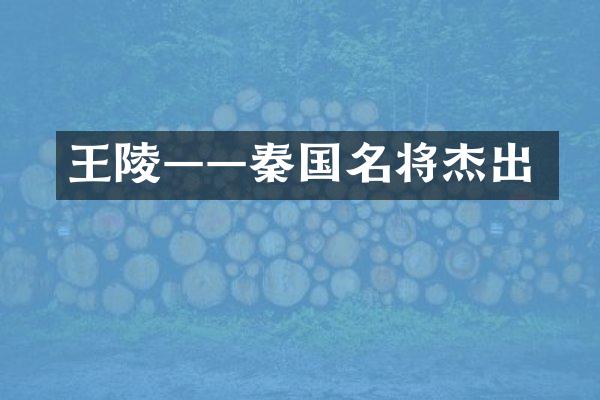 王陵——秦国名将杰出