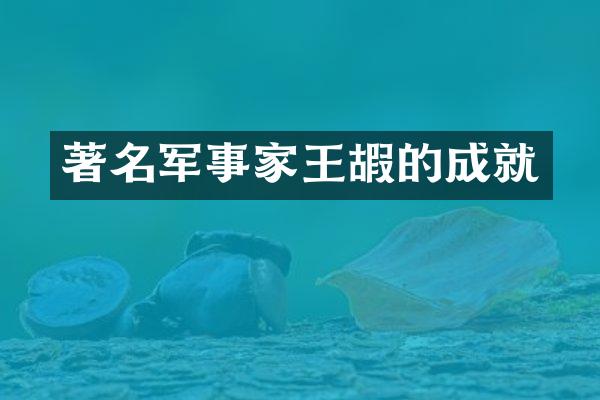 著名军事家王嘏的成就