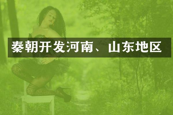 秦朝开发河南、山东地区