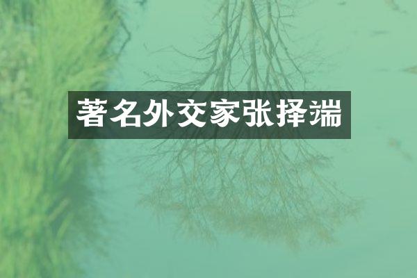 著名外交家张择端