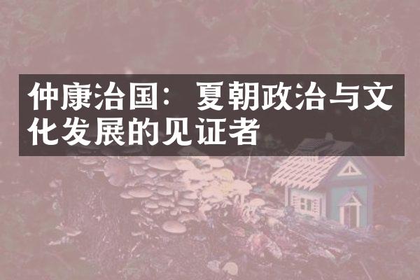 仲康治国：夏朝政治与文化发展的见证者