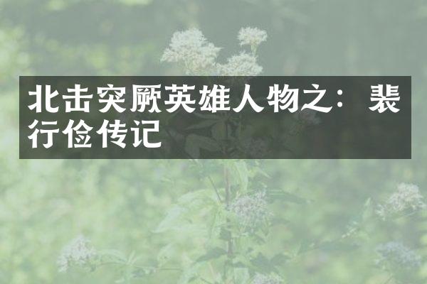 北击突厥英雄人物之：裴行俭传记