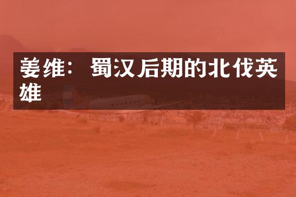 姜维：蜀汉后期的北伐英雄