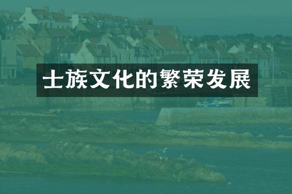 士族文化的繁荣发展