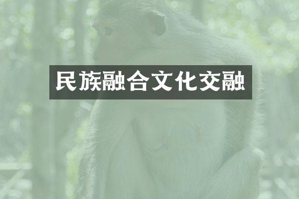 民族融合文化交融