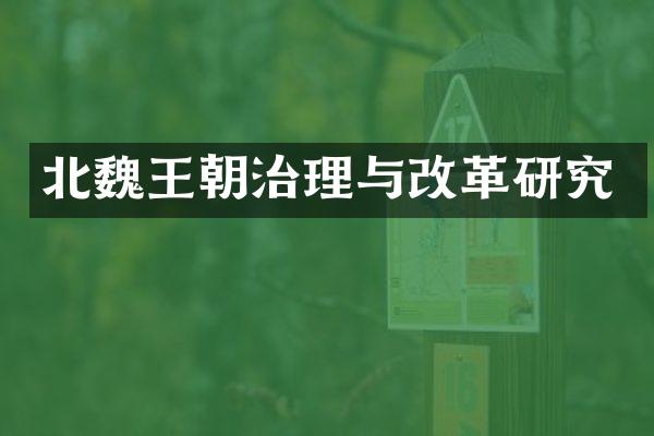 北魏王朝治理与改革研究