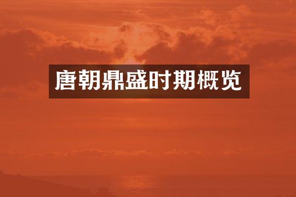 唐朝鼎盛时期概览