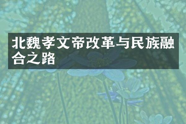 北魏孝文帝改革与民族融合之路