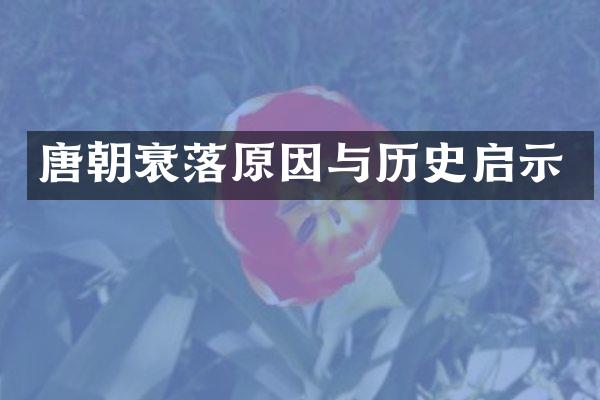 唐朝衰落原因与历史启示