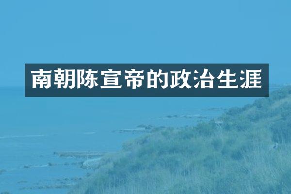 南朝陈宣帝的政治生涯
